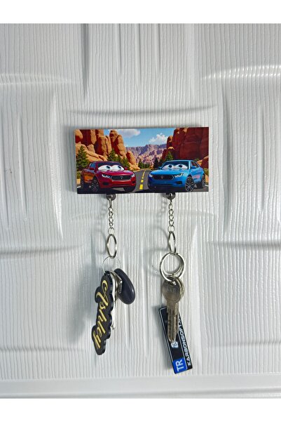 karbonsoft Ключодържател за стена на тема сладък автомобил | Стилен и удобен дизайн