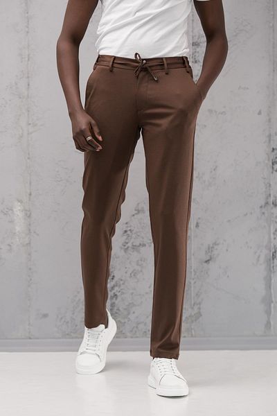 Dorss Παντελόνι Jogger Lycra με ελαστική μέση και ύφασμα νήματος Rayon Regular Fit
