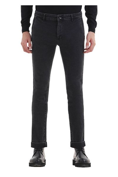 Ramsey Παντελόνι Anthracite Slim Fit Denim Cotton Blend