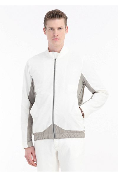 Ramsey White Woven Coat