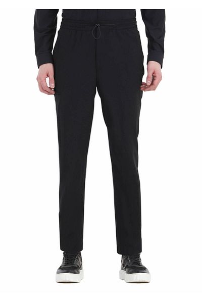 Ramsey Αθλητικό παντελόνι Jogging Fit - Πλεκτό με μαύρο σχέδιο
