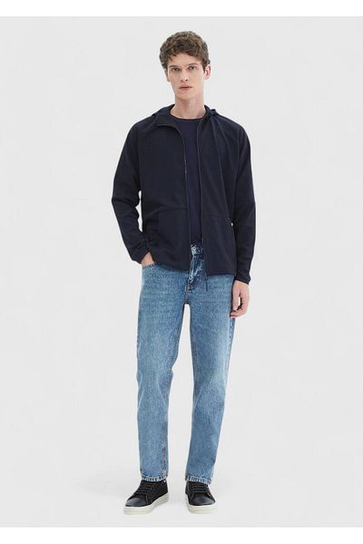Ramsey Μπλουζάκι με κουκούλα Navy Blue