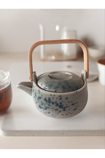 Limboda Bonna Gaia Bambu Kulplu Demlik Teapot 410ML-Bardak Hariçtir.