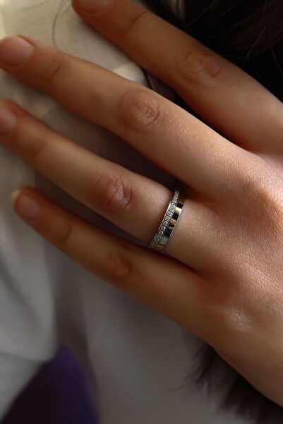 SEMİZ KUYUMCULUK Beyaz Yarımtur Altın Alyans