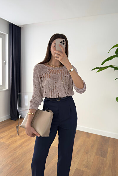 BİRCANÇİL إنيكا الوردي مخرمة تريكو