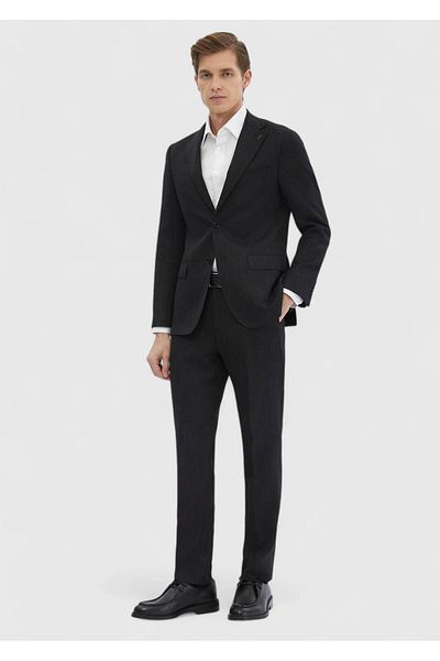 Ramsey Navy Plain Zeroweight Slim Fit 100% Wool Suit