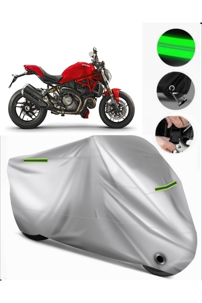 MotoEN Ducati Monster 1200 R Compatible Motorcycle Tarpaulin Premium (Lock Co...
