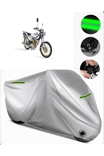 MotoEN Arora Cg50 Compatible Motorcycle Tarpaulin Premium (Lock Compatible)-Gray