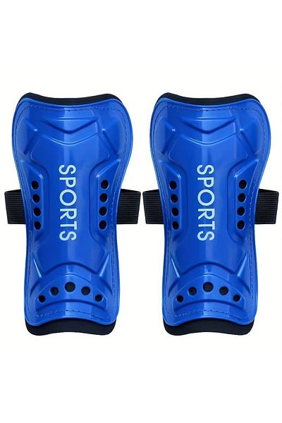 Choice S Blue 1Pair Soccer Training Crashproof Calf Protectior Leg Sleeves Children Teens Football Protege