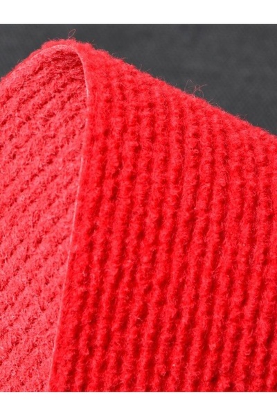 Edoplast Halıfleks Kırmızı Rip Zemin Yer Kaplamaları Duvardan Duvara Araba Or...