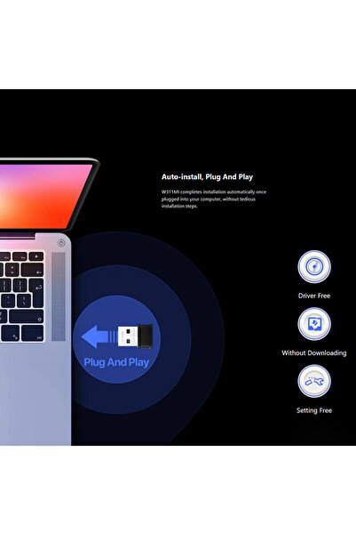 Tenda محول USB نانو لاسلكي W311MI-AX300 WiFi 6 بسرعة 286 ميجابت في الثانية مع برنامج تشغيل Wi-Fi 6 صغير محمول بدون...