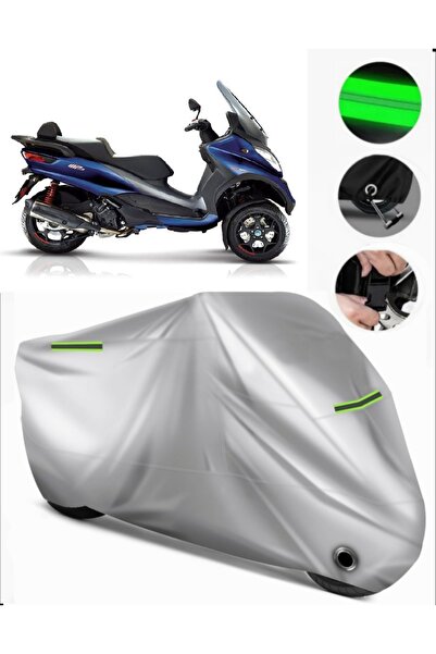 MotoEN Piaggio Mp3 500 Rear Bag Compatible Premium Motorcycle Tarpaulin (Lock...