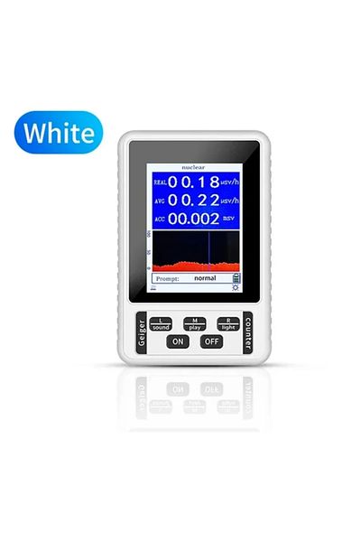 Choice WHITE Geiger Counter Nuclear Radiation Detector X-ray Γ-ray Β-ray Detector Real-time Mean Cumulative