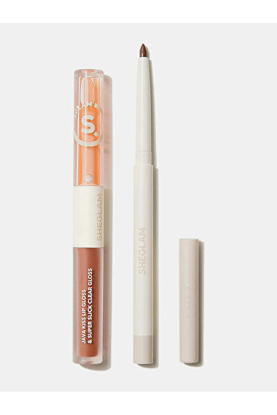 SHEGLAM Soft 90S Glam Lip Liner and Lip Duo Set, Pouty Nude