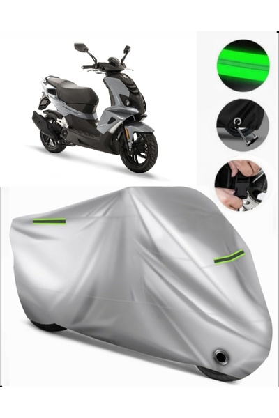 MotoEN Peugeot Speedfight 4 Compatible Motorcycle Tarpaulin Premium (Lock Com...