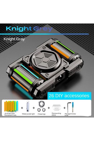 Choice Grey -in Bags Tank 101 Metal Edc Cut Finger Fidget Toy Spinner Black Technology Decompression Artif