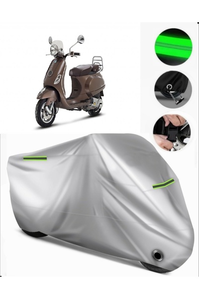 MotoEN Vespa Lxv 125 Compatible Motorcycle Tarpaulin Premium (Lock Compatible...