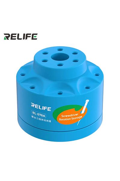 BRESUN RL-078A RELIFE RL-078A 360° Rotatable Multi-functional Repair Tool Storage Rack Multi-hole Slot Stor