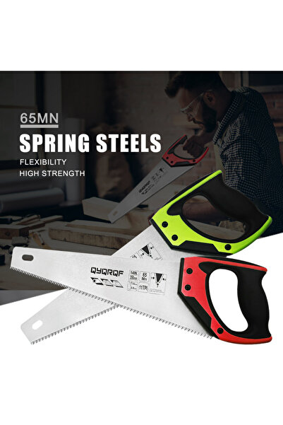 Choice Orange 14 Inch Pro Hand Saw 11 TPI Fine-Cut Soft-Grip Hardpoint Handsaw for Sawing Trimming Gardenin