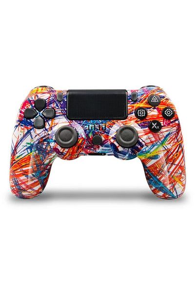 FlashHawk Camouflage Wireless Controller for PlayStation 4/PC/Steam with Gyroscope and Dual Vibration