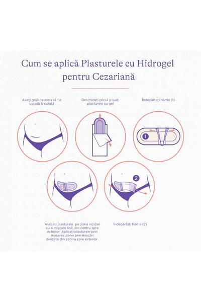 Lansinoh Plasturi cu hidrogel pentru cezariana, Lansinoh, 2 buc