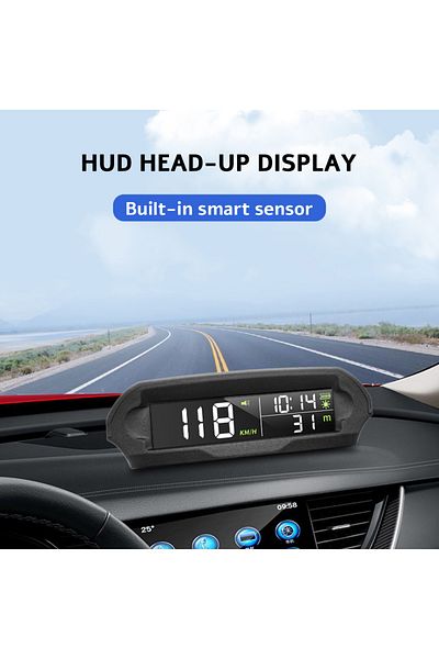 MAIMEIMI GPS Head Up Display Solar Digital Car Speedometer With Temperature/Altitude Over-Speed Fatigued D...
