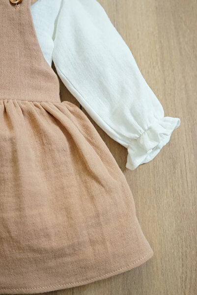 nurbeli X Silk Atlas Baby Girl και Παιδικό Πουκάμισο Μουσελίνα Φόρεμα