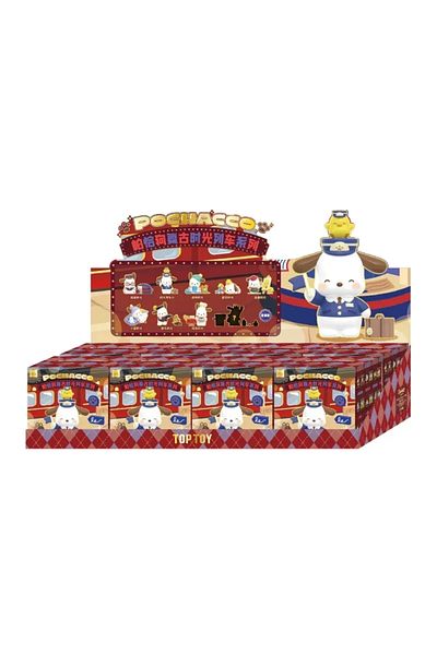 SANRIO 8 Blind Boxes Pachacco Time Train Series Blind Box Lucky Mystery Box Anime Figure Model Colle