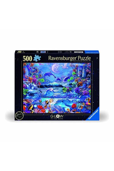 RAVENSBURGER - 500 piece marine animal puzzle glows in the dark new design