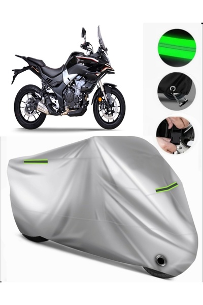 MotoEN Voge 500 Ds Compatible Motorcycle Tarpaulin Premium (Lock Compatible)-...
