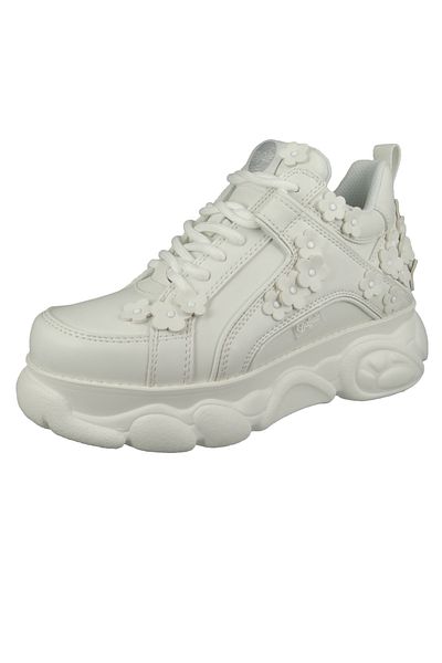 Buffalo Damen Sneaker CLD Corin Daisie Low Top 1630719 Weiß White Leder