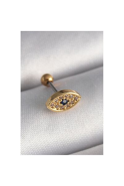 Skygo 316L Steel Gold Color Zircon Stone Eye Tragus Piercing - Tj-Pr1252