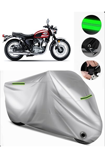 MotoEN غطاء خلفي متوافق مع Kawasaki W 800 من القماش المشمع الفاخر للدراجات ال...