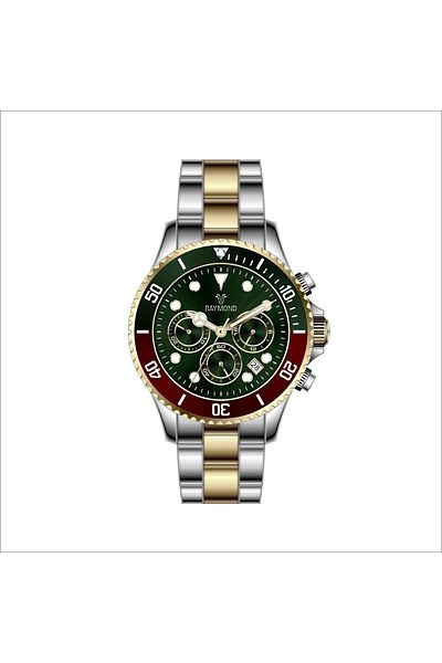 Raymond Rym-81030 Men's Wristwatch - Stainless Steel - 2 Year Warranty