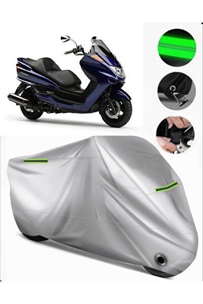 MotoEN غطاء دراجة نارية ممتاز متوافق مع حقيبة Yamaha Majesty 250 الخلفية (متو...