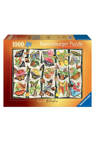 RAVENSBURGER - Tropical butterflies puzzle 1000 pieces