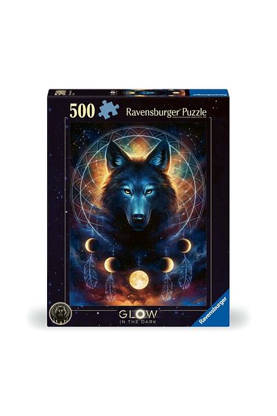 RAVENSBURGER - Wolf puzzle 500 pieces glows in the dark new design