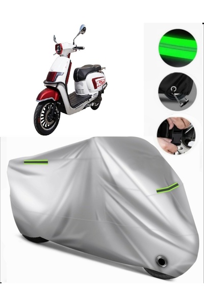 MotoEN Apachi Beauty 125 Compatible Motorcycle Tarpaulin Premium (Lock Compat...