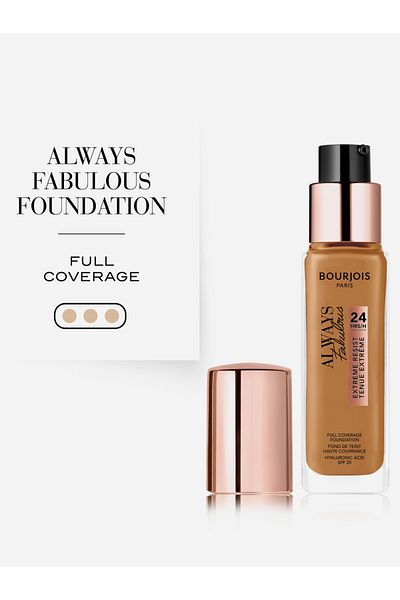 Bourjois Always Fabulous 24H Extreme Resist Foundation - 510 Golden Caramel