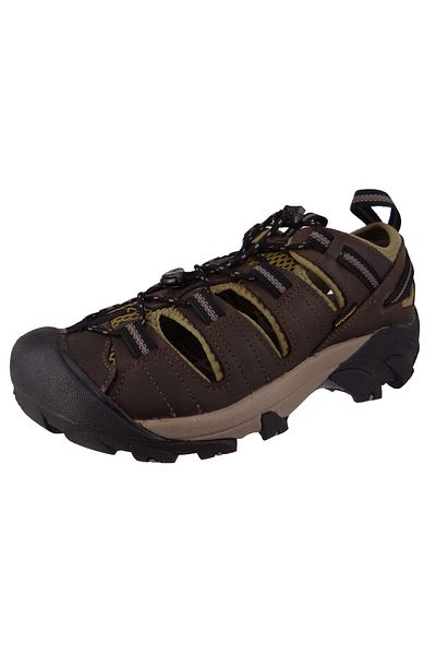 Keen Herren Trekking Sandalen Sandalen Arroyo II 1027139 Schwarz Canteen/Black Leder mit KEEN-ALL TERRAI