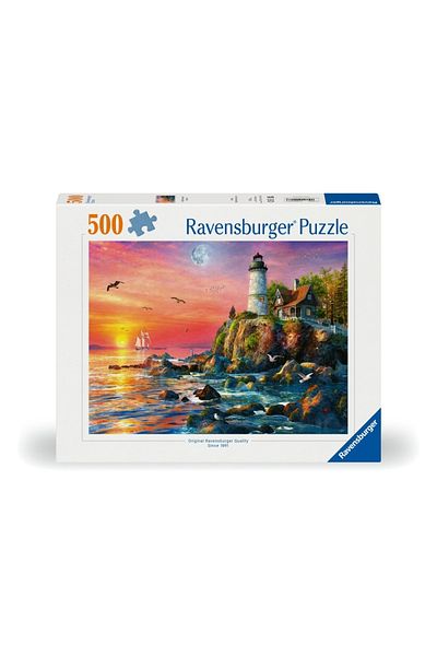 RAVENSBURGER - Lighthouse at sunset puzzle 500 pieces new design