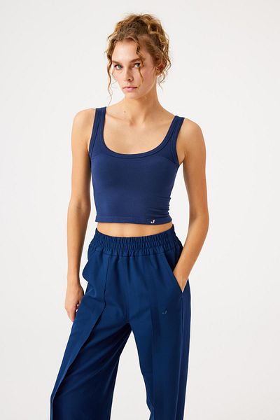 Jerf Aura Short Size Soft Undershirt Navy Blue