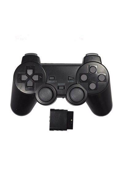 KEKEGAME Black Wireless Controller 2.4G Gamepad Dual Vibration Joystick for PS2 Console Joypad USB PC Game Co