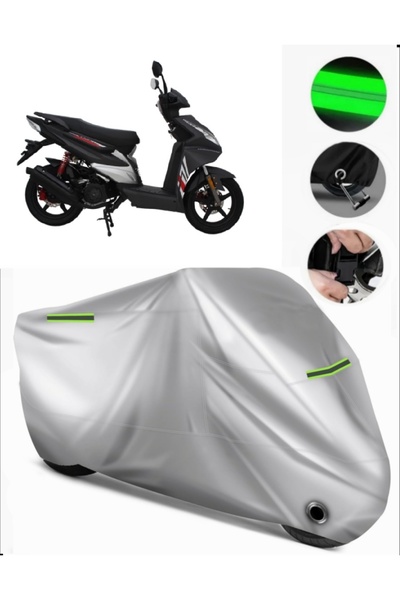 MotoEN Mondial 100 Ardor Compatible Motorcycle Tarpaulin Premium (Lock Compat...