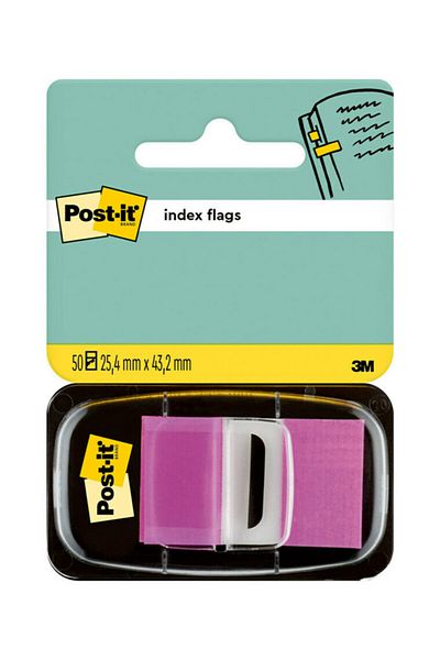 Post-it ® Index 680-8 Ind 1 in x 1.7 in 25,4 mm x 43,2 mm 50/dispenser