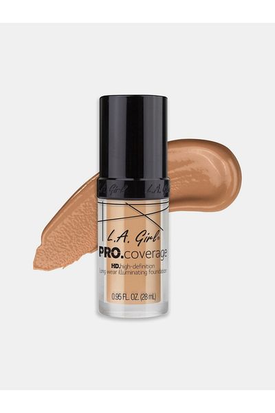 LA Girl PRO.Coverage HD Illuminating Foundation, GLM644 Natural