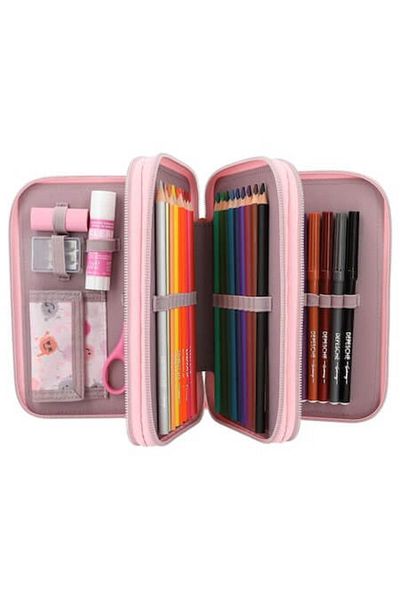 Top Model Happy Together Pencil Case Equipped With 3 Zippers