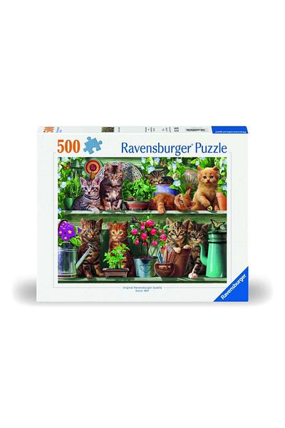 RAVENSBURGER - Cats on a shelf puzzle 500 pieces new design