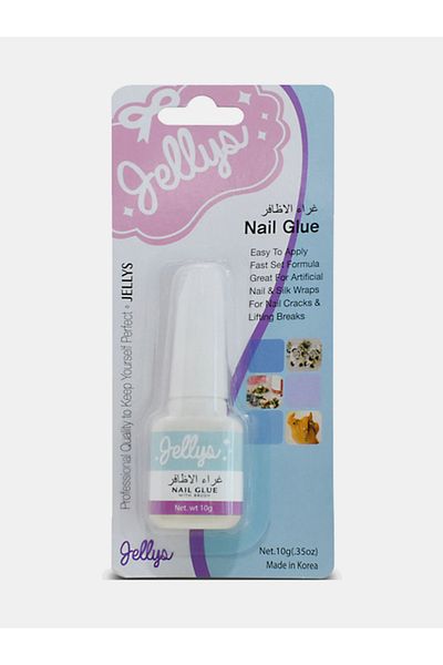 JELLYS Nail Glue with Brush, Jr1101, Clear Tone