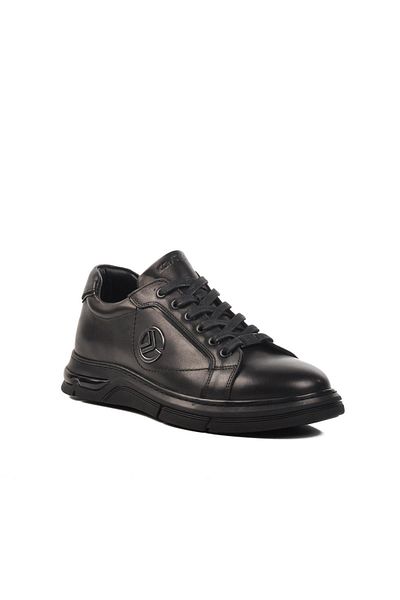 KOMCERO 4K2529-2120 M Pantofi casual pentru bărbați din piele naturală neagră